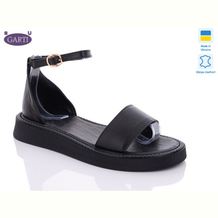 Босоножки Garti 0143 чорна шкіра