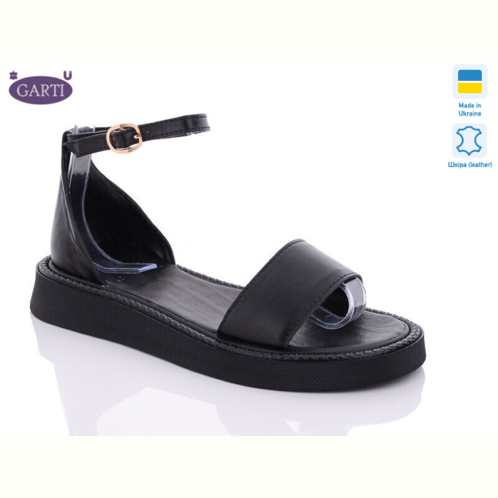 Босоножки Garti 0143 чорна шкіра