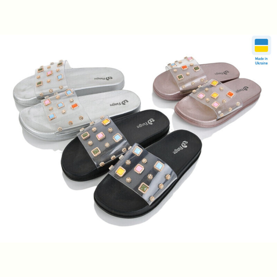 Шлепки LiBang Шльопки силікон брошка mix