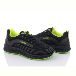 Кроссовки Violeta 197-141 black-green