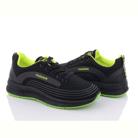 Кроссовки Violeta 197-141 black-green