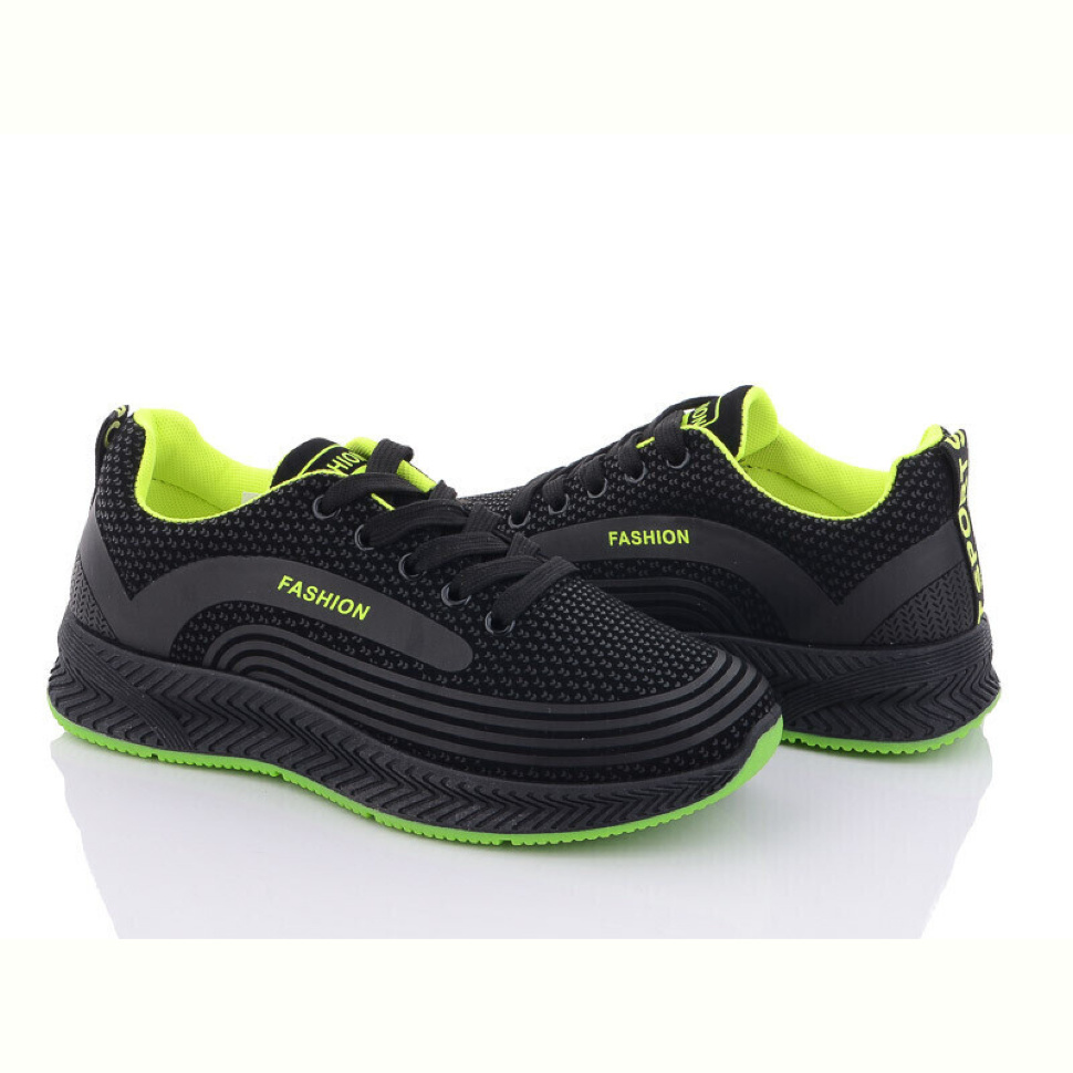 Кроссовки Violeta 197-141 black-green