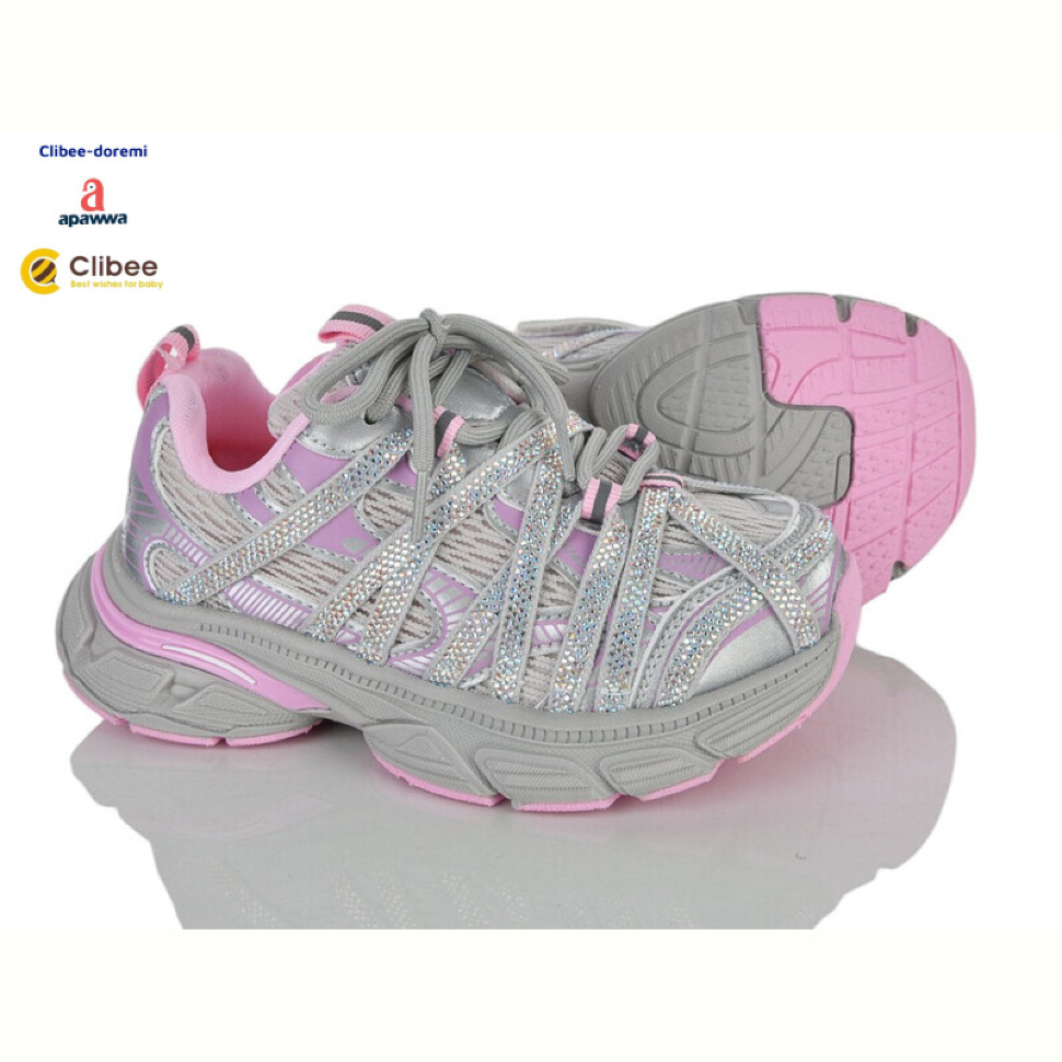 Кроссовки Clibee-Doremi X1828753 grey-pink
