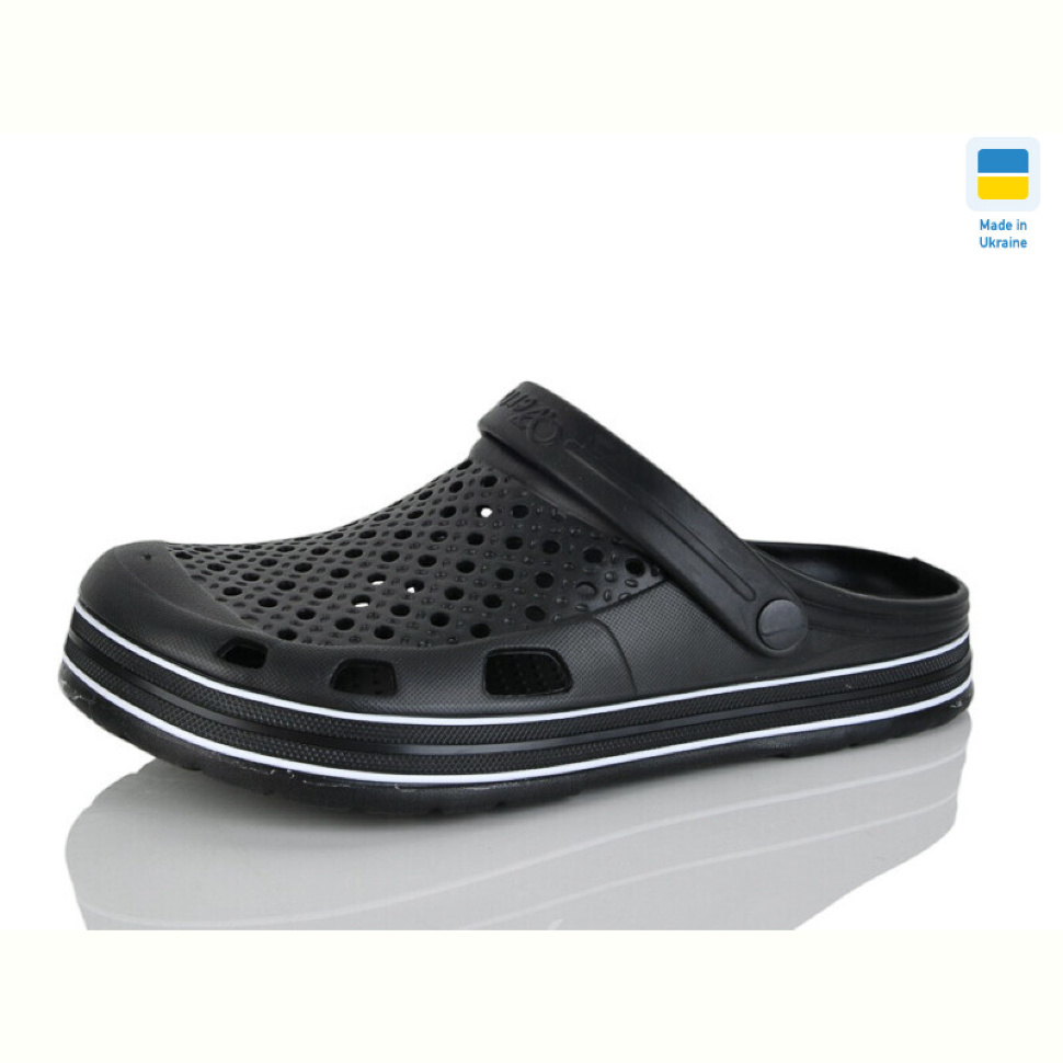 Кроксы M&L  Alex13 B51 чорно-чорний