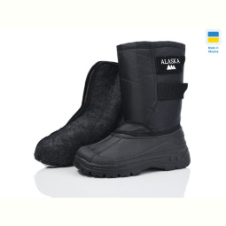 Сапоги из пены Inblue Бахіл липучка чорний