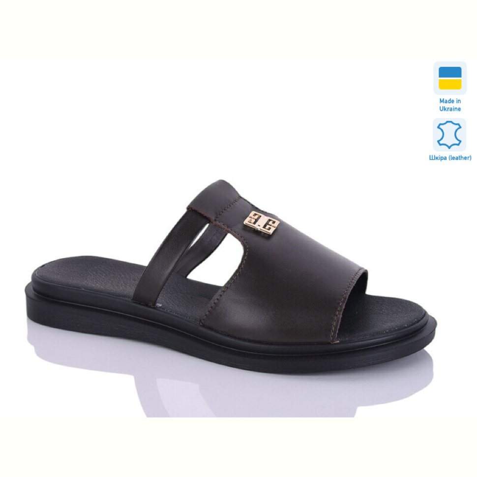 Шлепки Sali 14 шоколад к.