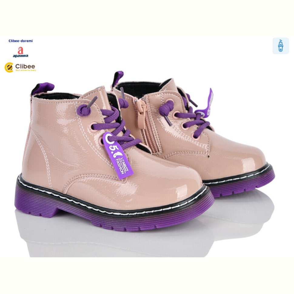 Ботинки Clibee-Doremi ABC(P)708-1 pink фліс