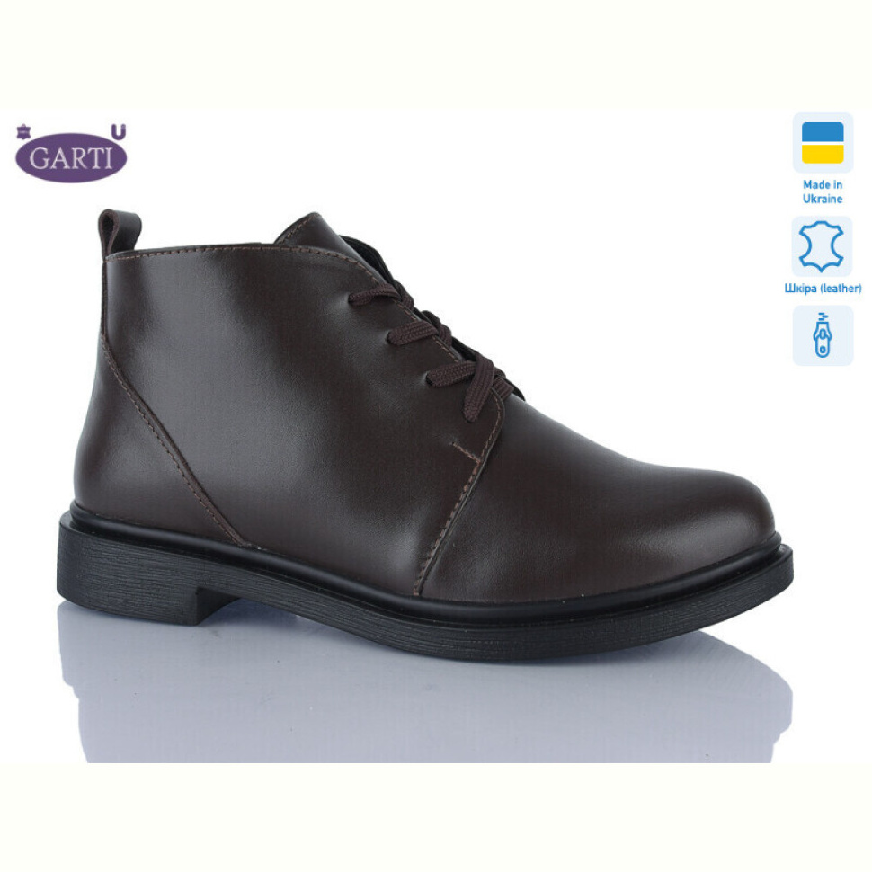 Ботинки Garti 291 корич шкіра Ботинки Garti 291 корич шкіра