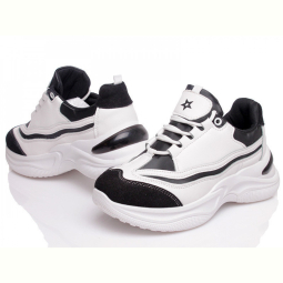 Кроссовки Prime-Opt Prime N2031 WHITE-BLACK(36-40)
