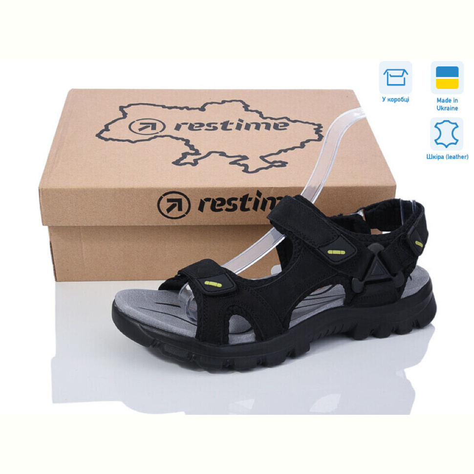 Сандалии Restime NML25041 black Сандалии Restime NML25041 black