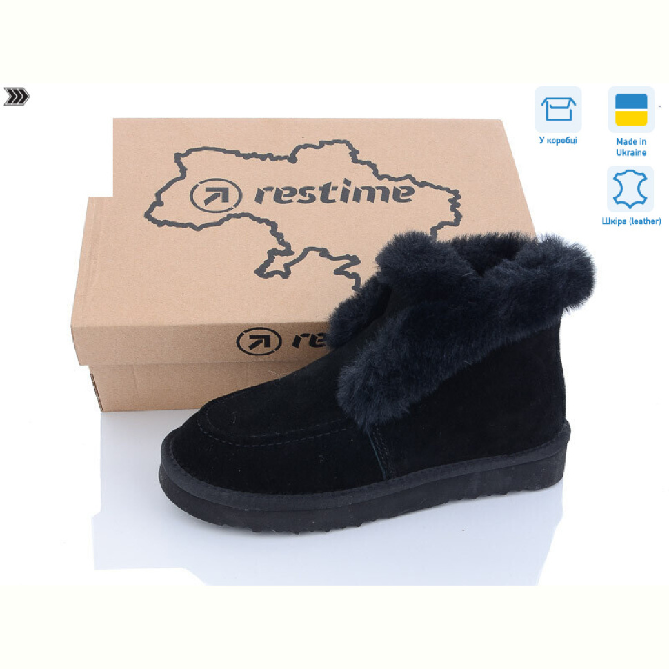 Угги Restime YWZ23004 black