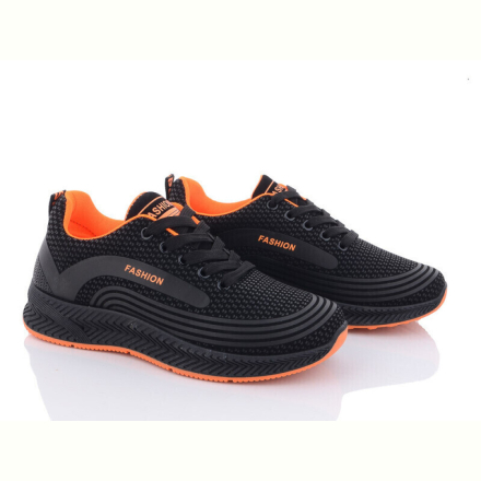 Кроссовки Violeta 197-141 black-orange