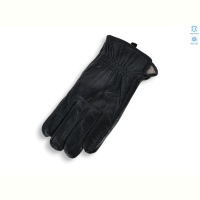 Перчатки Королева GN05-03М шкіра вовна black