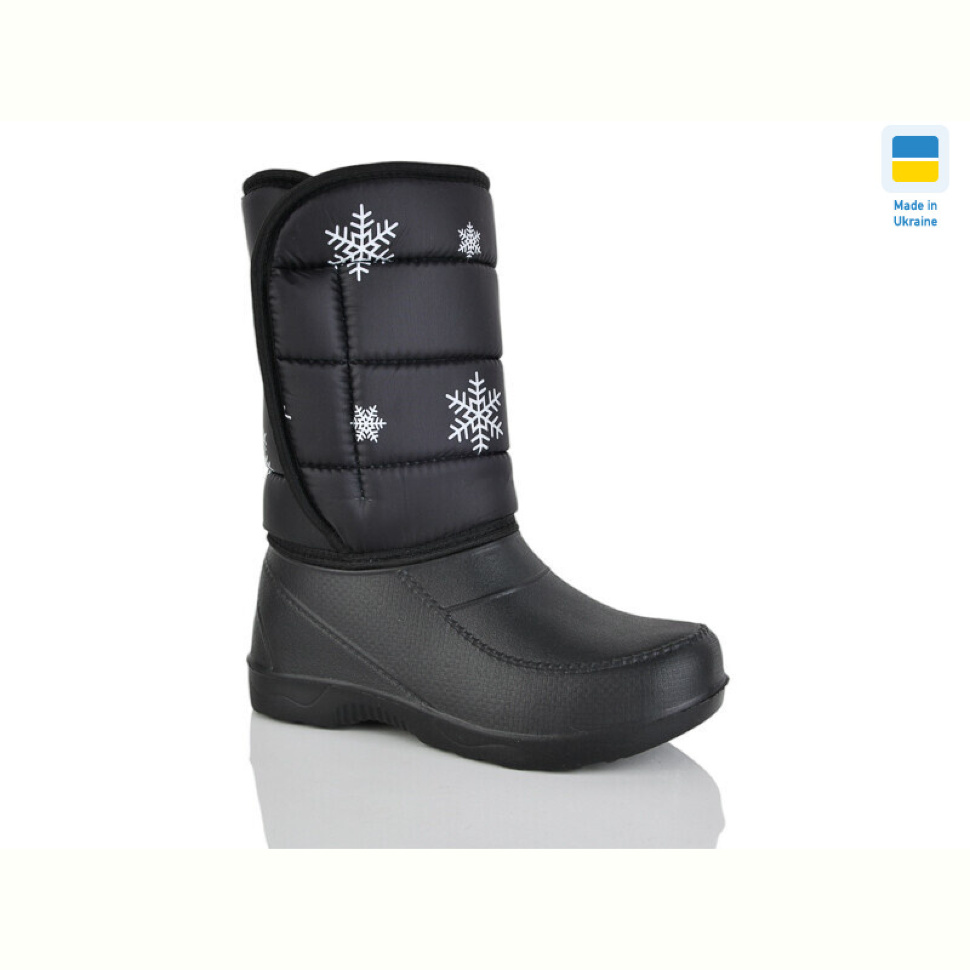 Сапоги из пены Lot Shoes Сніжинка чорний