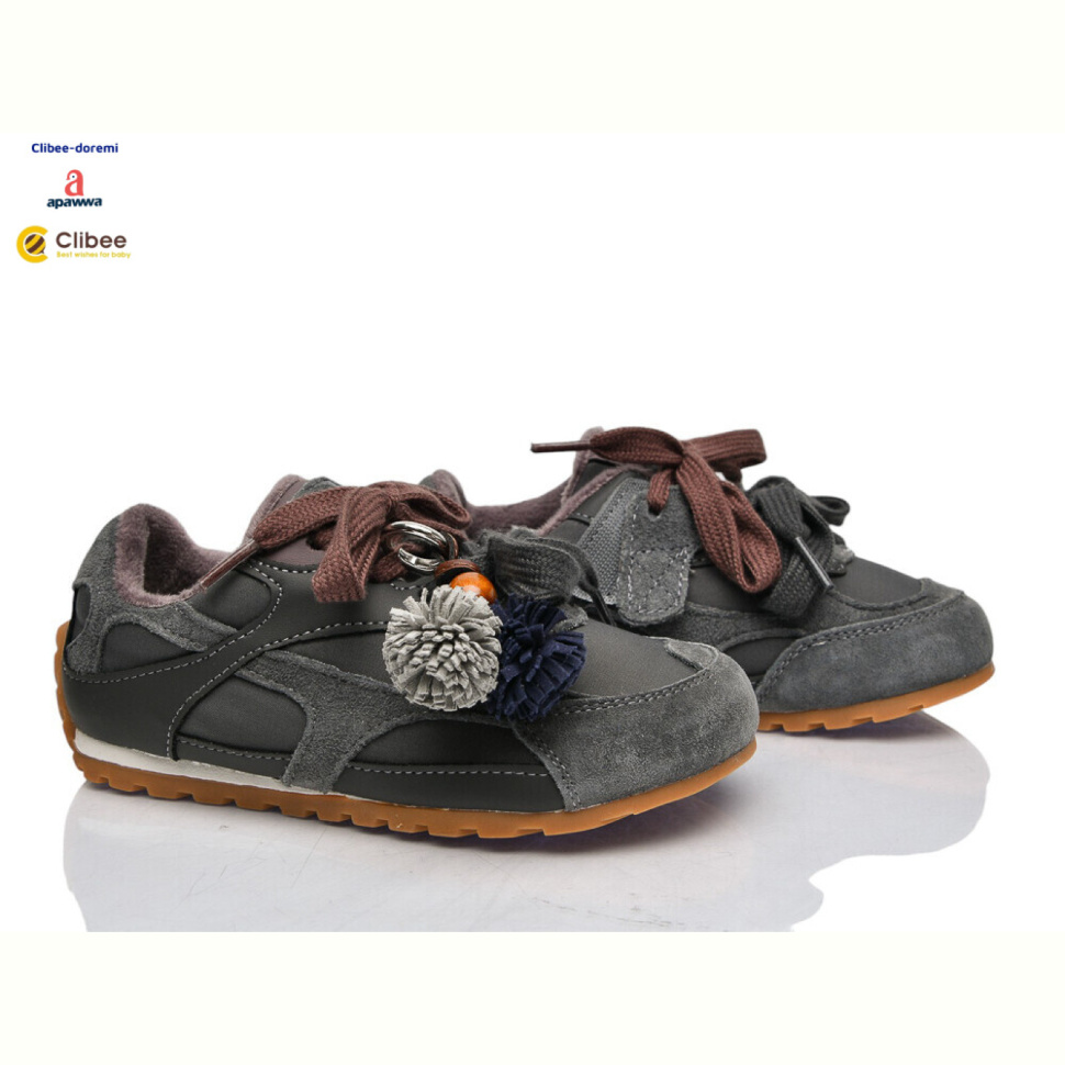 Кроссовки Clibee-Doremi B3110C grey фліс