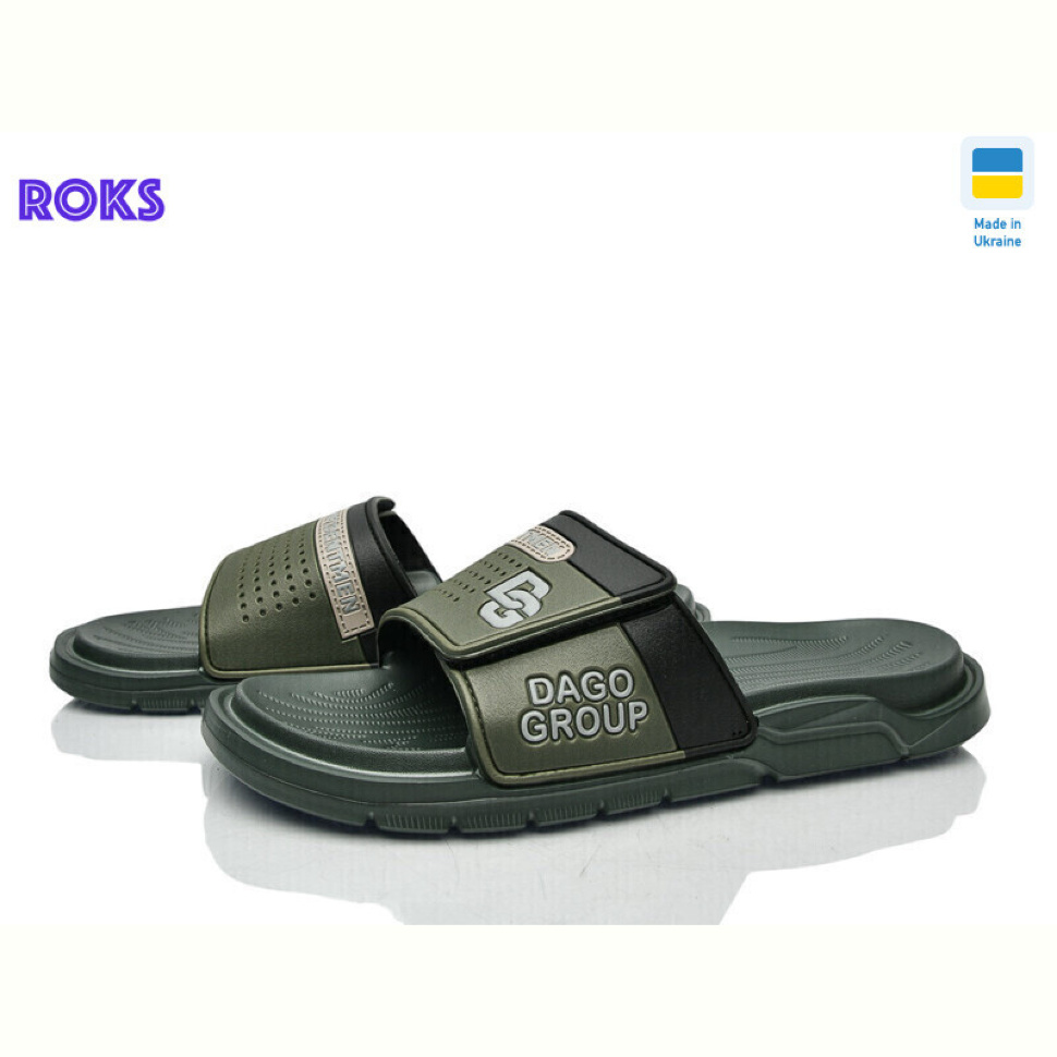 Шлепки Roks 704 т.хакі