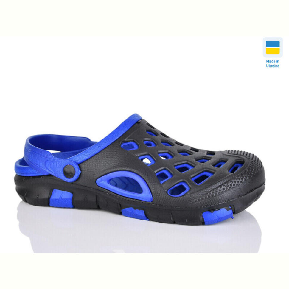 Кроксы Inblue 308 чорно-синій
