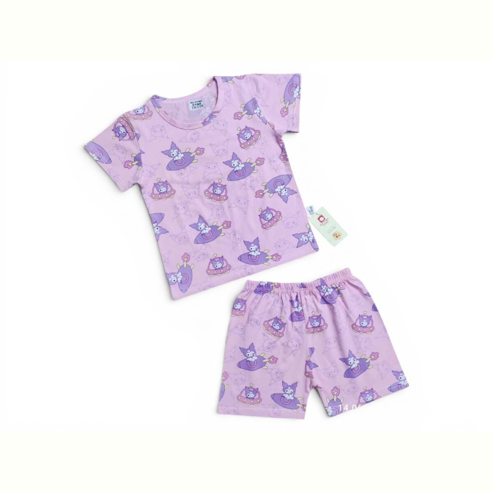 Костюм Kids-modnik 2620 комплект футболка-шорти рожевий