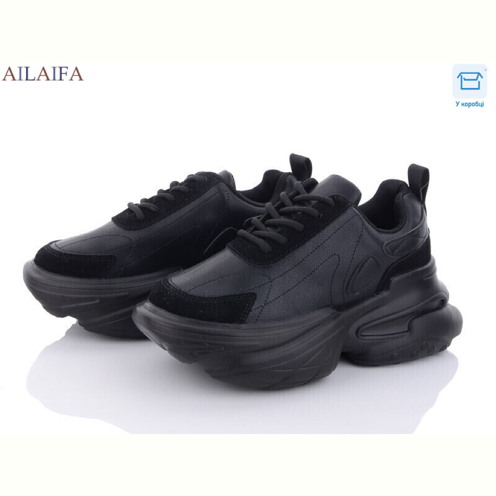 Кроссовки Ailaifa 8201 all black Кроссовки Ailaifa 8201 all black