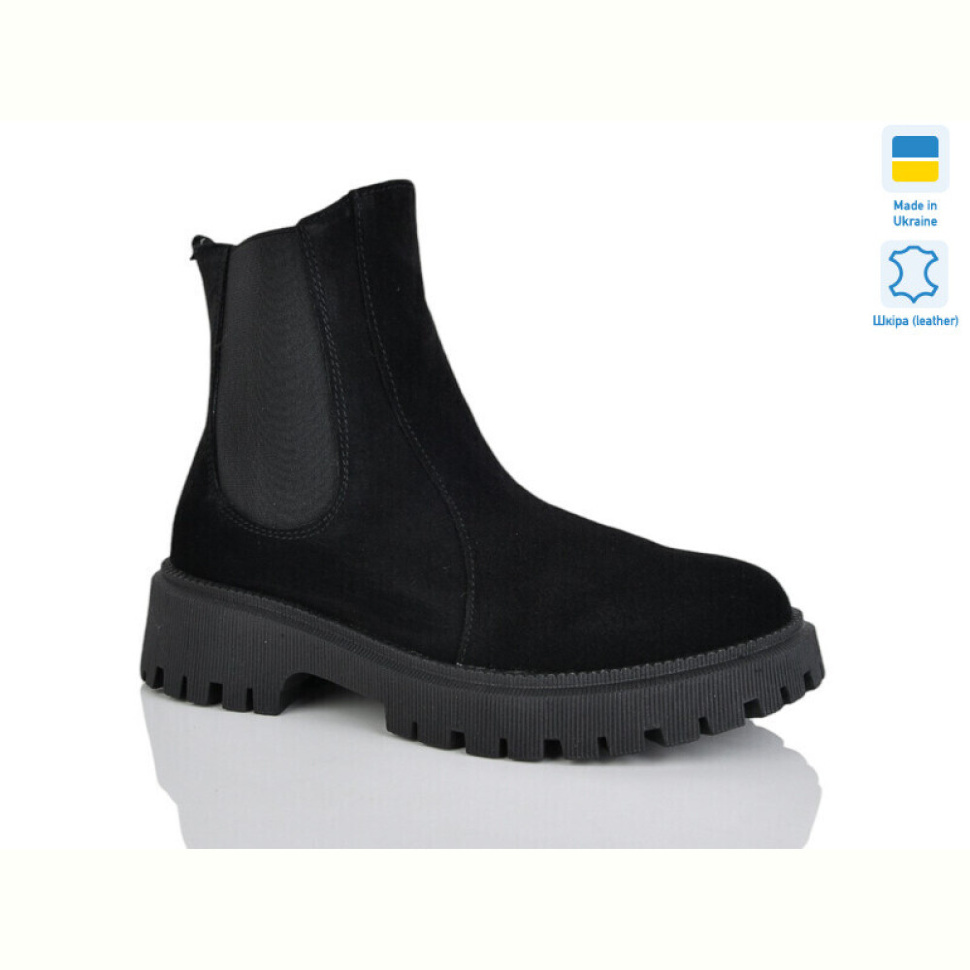 Ботинки Sali 188 чорний з. зима