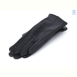 Перчатки RuBi 1138 black шкіра кози махра