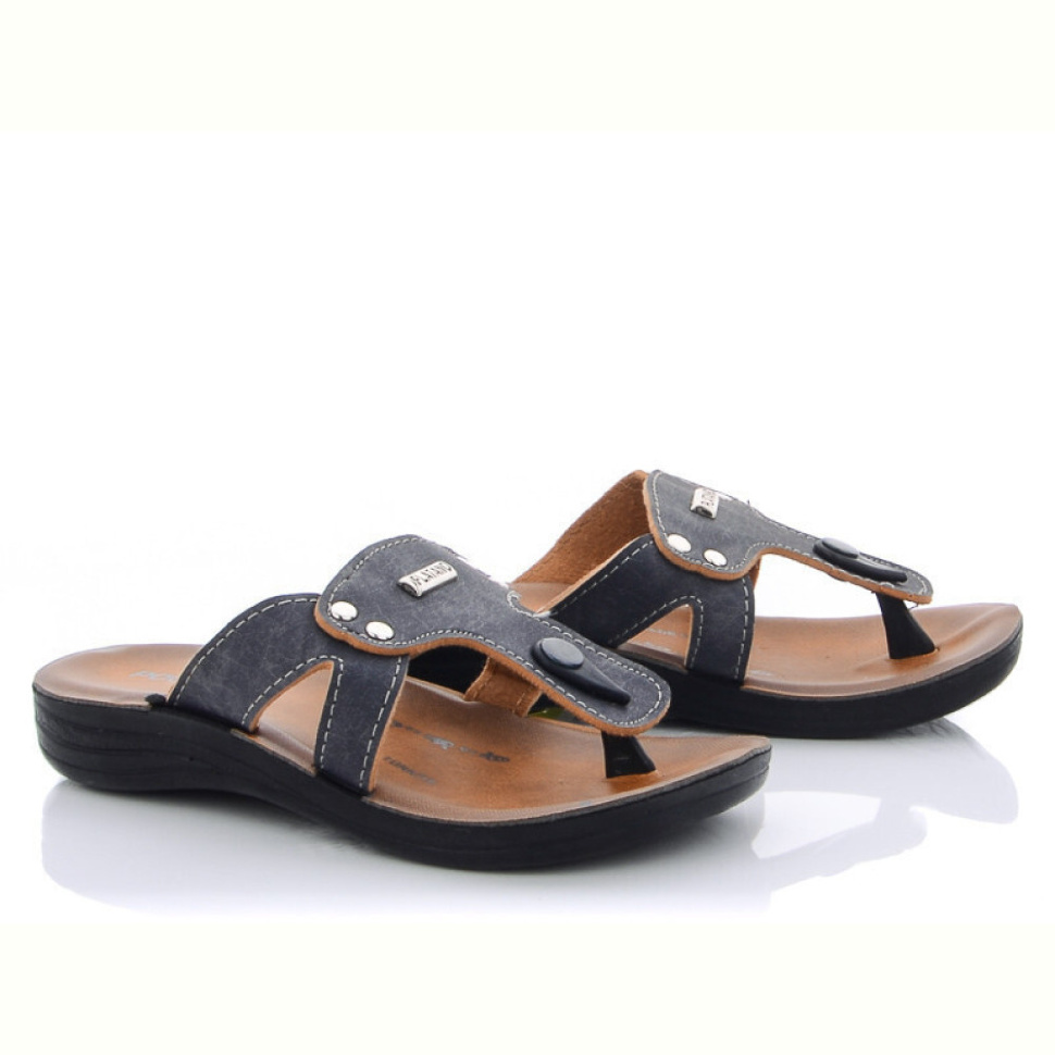 Шлепки Selena 1759 серые