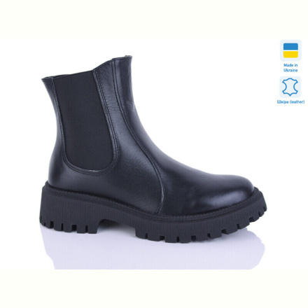 Ботинки Sali 188 чорний к. зима