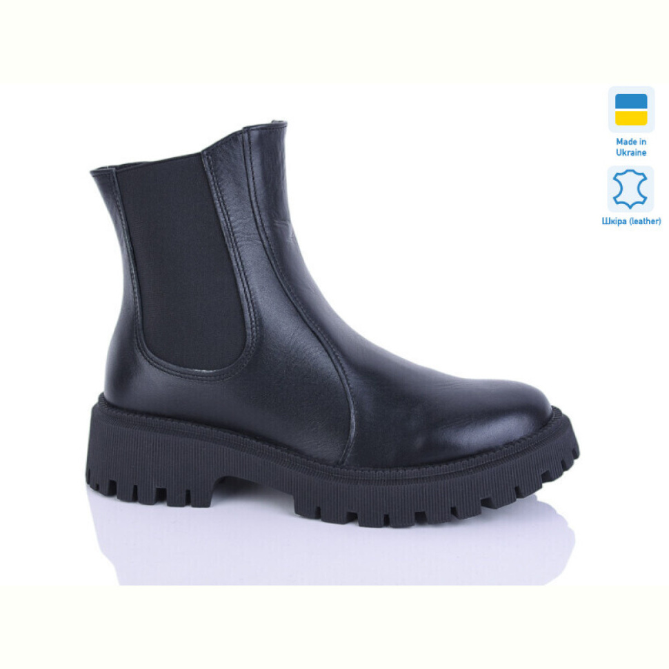 Ботинки Sali 188 чорний к. зима