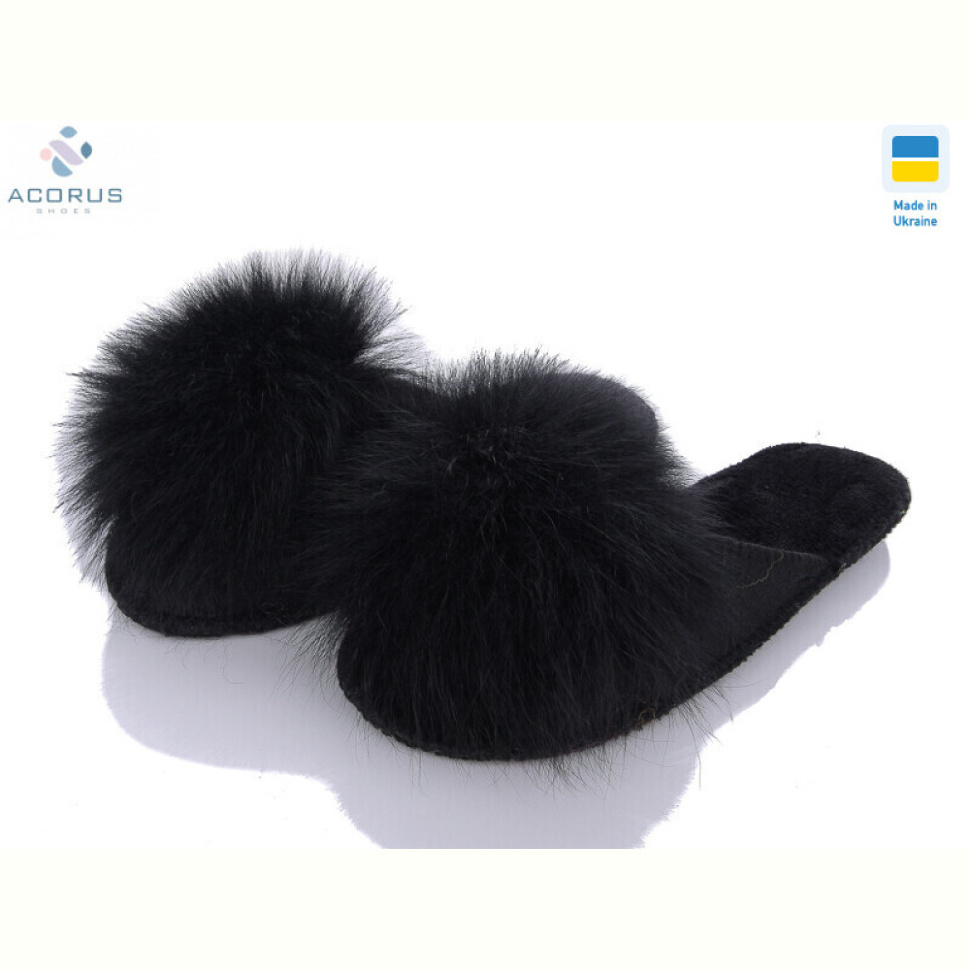 Тапки Acorus Пушки фетрові чорний