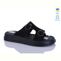 Шлепки Sali 12 чорний з.