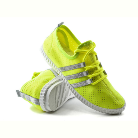 Кроссовки Violeta 4-469 l.green-silver
