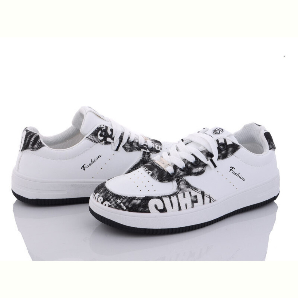 Кроссовки Violeta 9-796 white-black