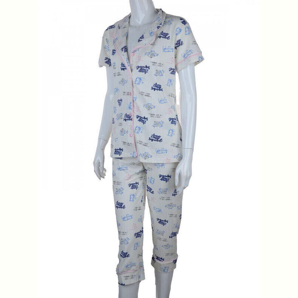 Пижама Obuvok 19010 white (04061) ЗНИЖКА
