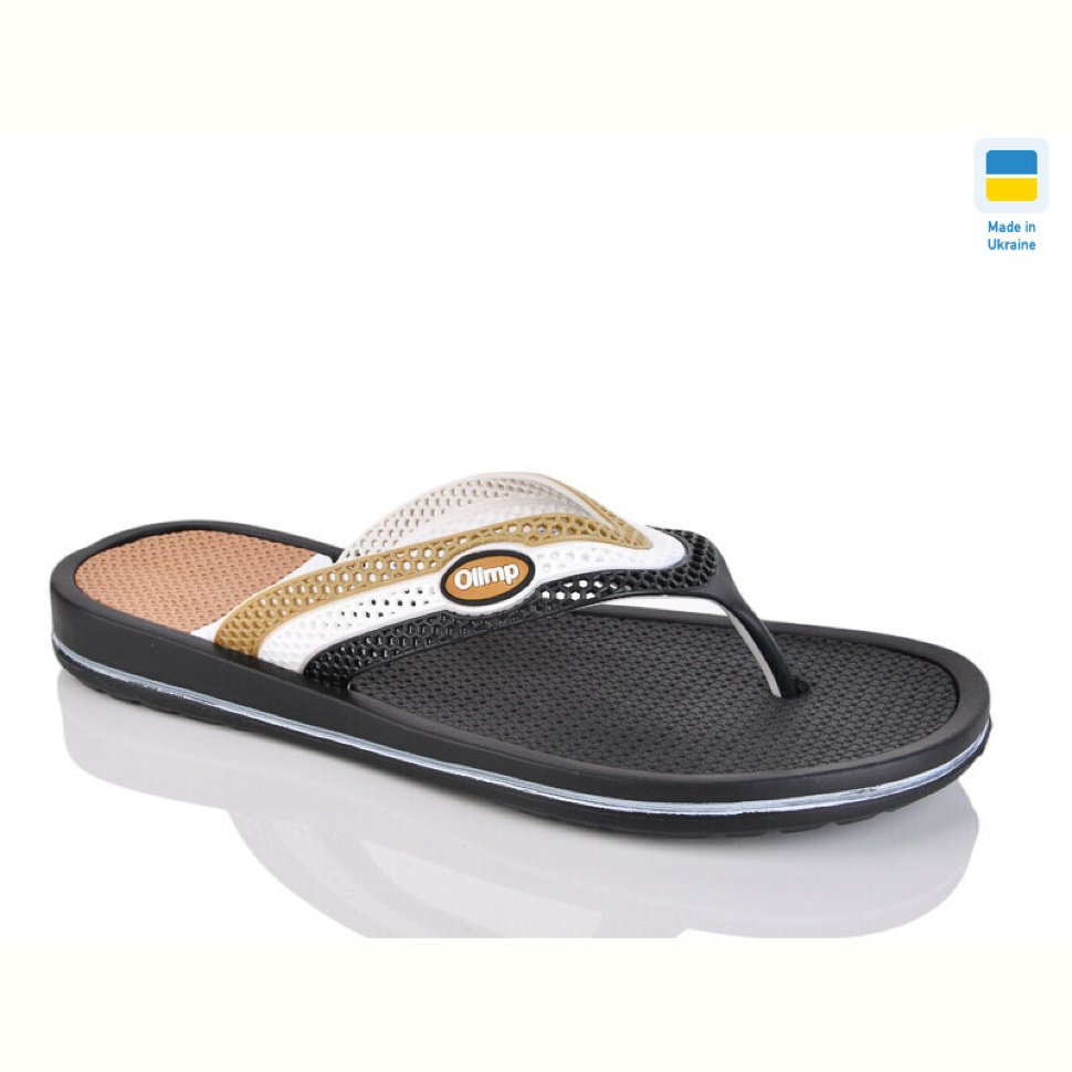 Вьетнамки Lot Shoes 221-1 чорний-беж