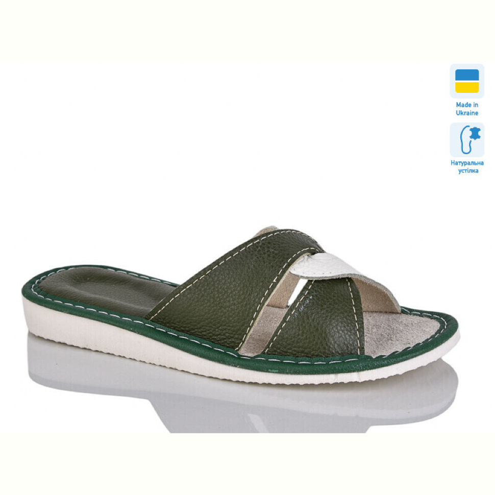 Шлепки Lot Shoes 1-1 зелений комн