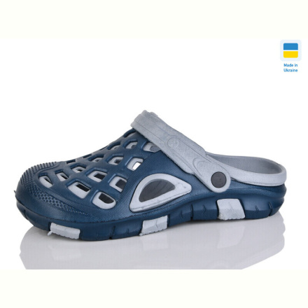 Кроксы Inblue 308 синьо-сірий