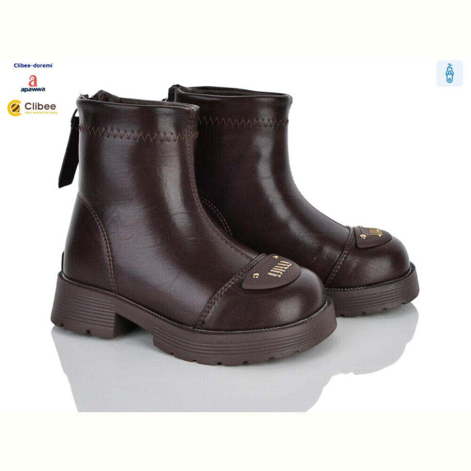 Ботинки Clibee-Doremi ABC101B brown єврозима