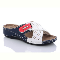 Шлепки Sali-2 404 white-blue