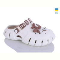 Кроксы DeMur 677 крем/мокко