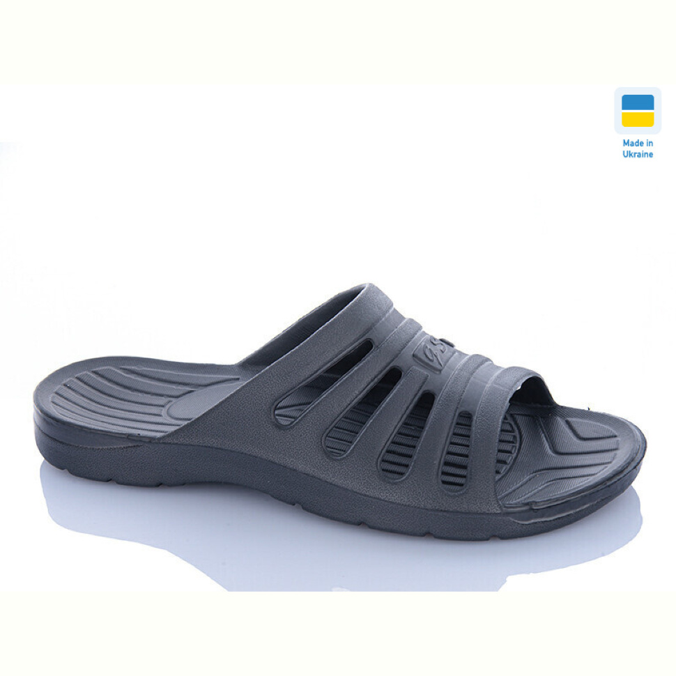 Шлепки DeMur 6104 графіт