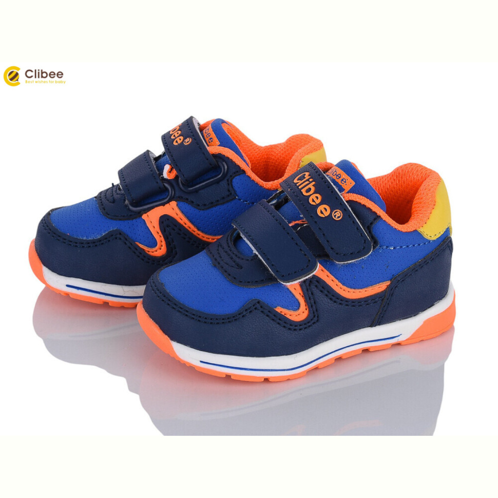 Кроссовки Clibee F655 d.blue-orange