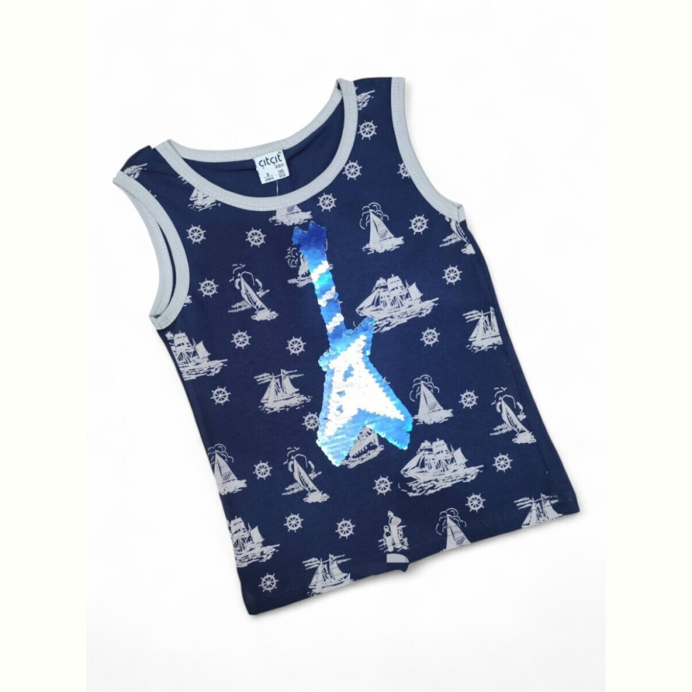 Майка Kids-modnik 8033 т.синій