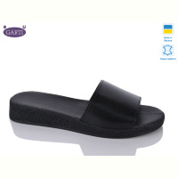 Шлепки Garti 197 чорна шкіра