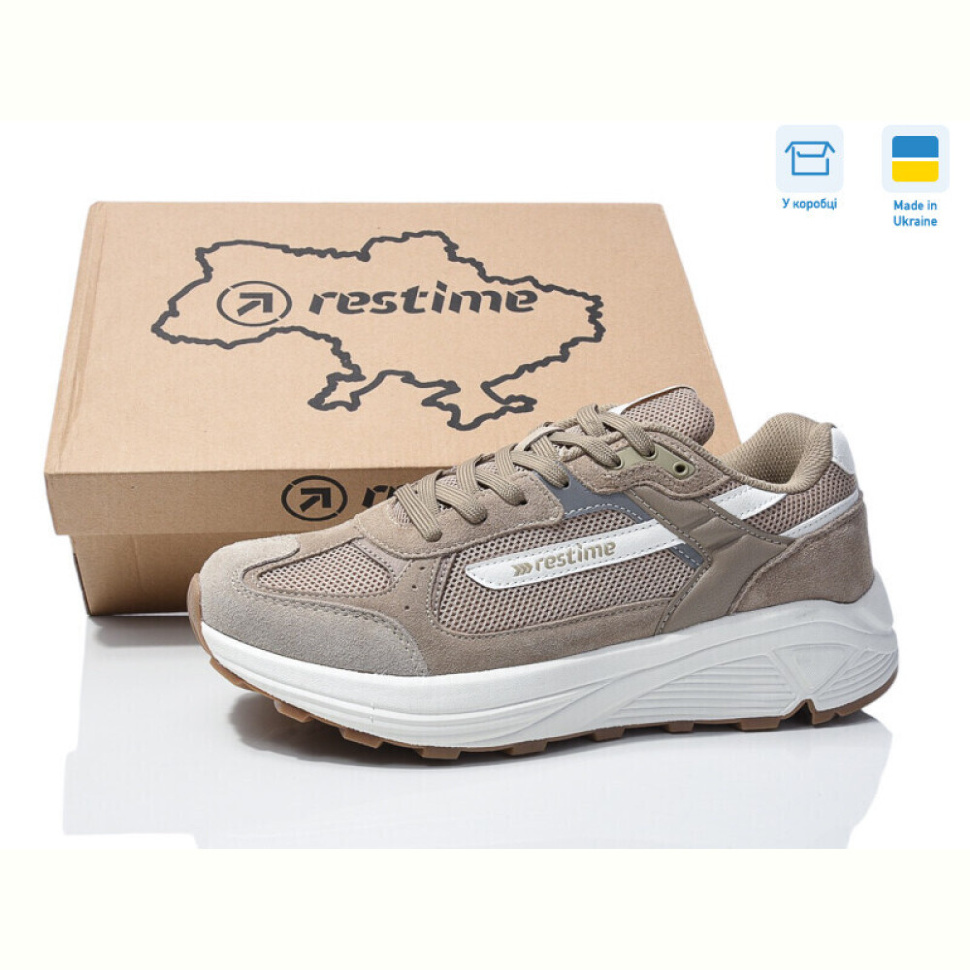 Кроссовки Restime ZMB25104 beige