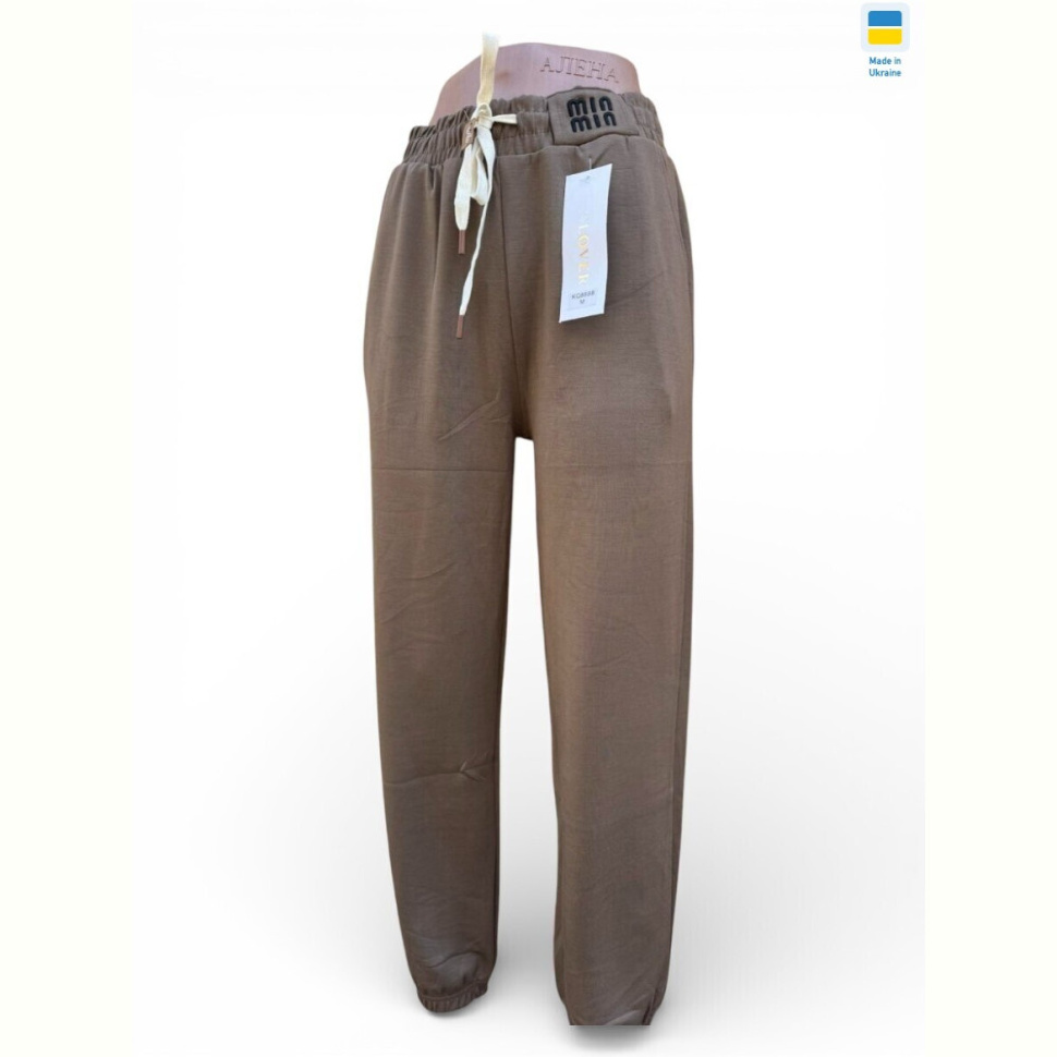 Спортивные брюки Sport style 8888 коричневий