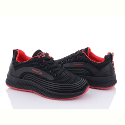 Кроссовки Violeta 197-141 black-red