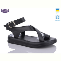 Босоножки Garti 0191 чорна шкіра-old