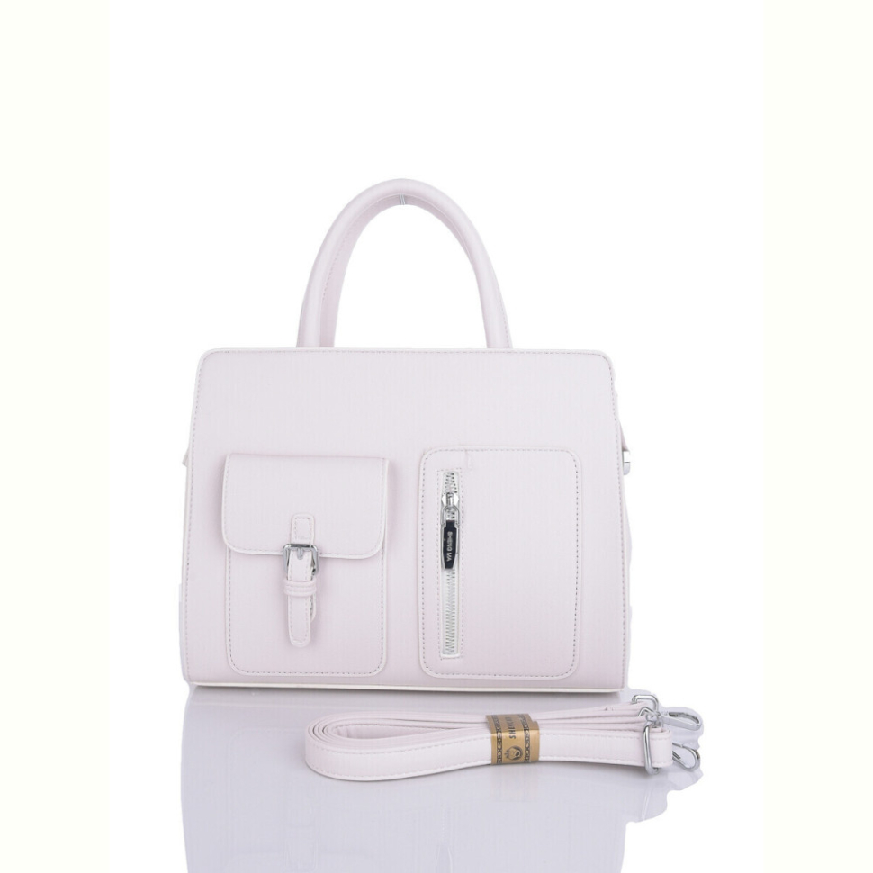 Сумка Sheng Ma-Lusha 883699 beige-white (9x24x29)