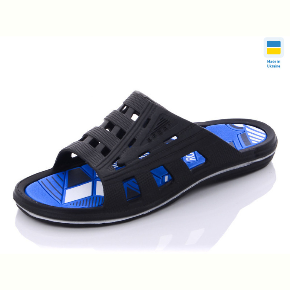 Шлепки Progress Роксол п. 745 черный