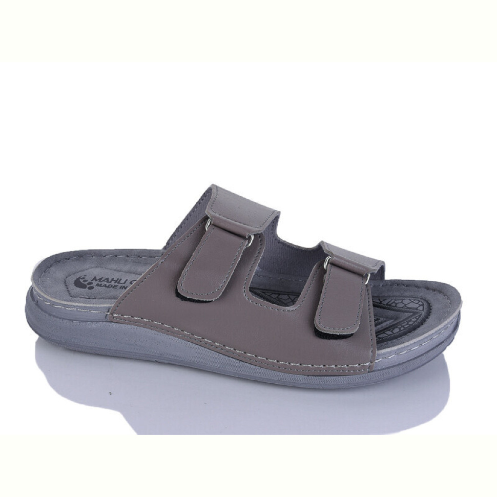 Шлепки Oscar 01-23 сірий к.